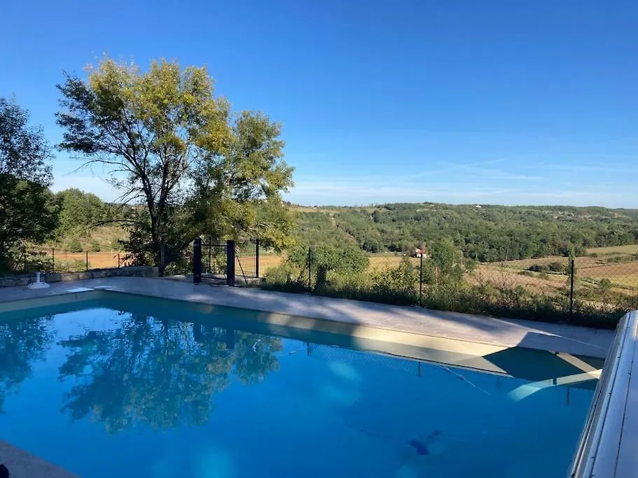 Villa Caramel - Piscine - Vue Fargues